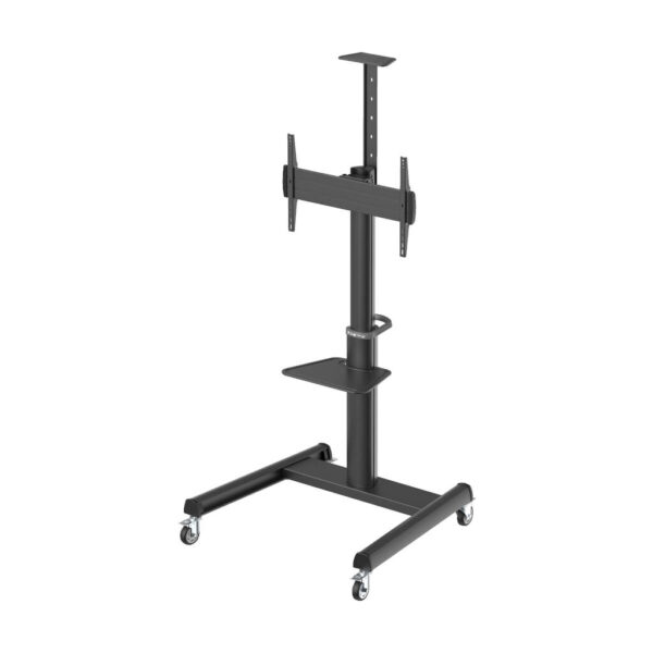 Tripp Lite series Safe-IT Heavy-Duty Rolling Cart for 37" to 70" Displays, UL Certified, Antimicrobial Protection