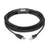 Tripp Lite series USB-A to RJ45 Rollover Console Cable (M/M) - Cisco Compatible, 250 Kbps, 15 ft. (4.57 m), Black