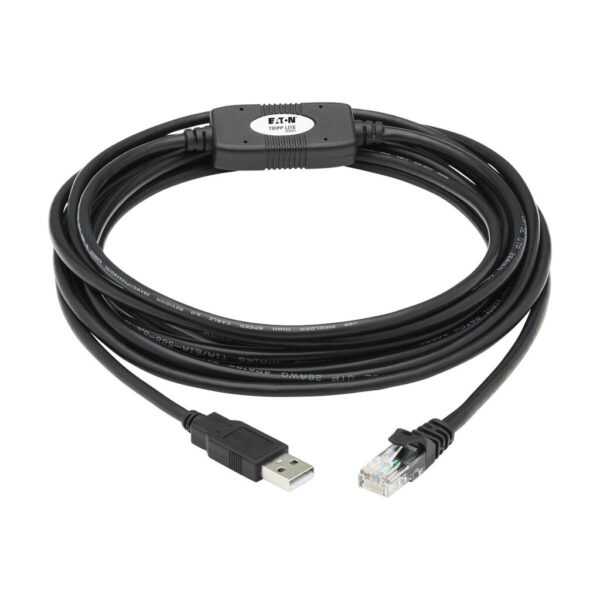Tripp Lite series USB-A to RJ45 Rollover Console Cable (M/M) - Cisco Compatible, 250 Kbps, 15 ft. (4.57 m), Black