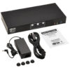 Tripp Lite series 2-Port DisplayPort Dual-Display KVM Switch - 4K 60 Hz, USB 3.2 Gen 1, HDCP 2.2, USB Sharing, TAA