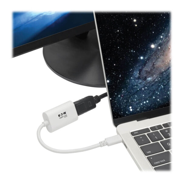 294008bbdff846c98a244c43fa13f075 Tripp Lite series USB-C to Displayport 4K 60Hz Adapter, White