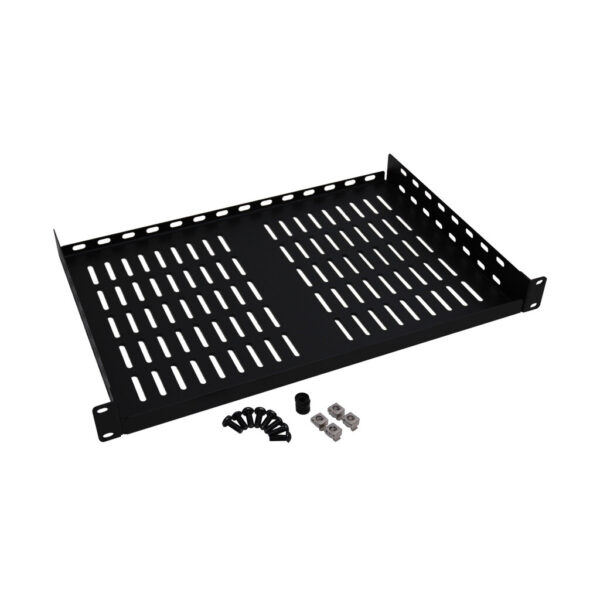 Tripp Lite series SmartRack 1U Cantilever Fixed Shelf (40 lbs / 18.1 kgs capacity; 12-in. / 305 mm Deep)