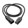 Tripp Lite series PDU Power Cord, C13 to C14 - 10A, 250V, 18 AWG, 4 ft. (1.22 m), Black