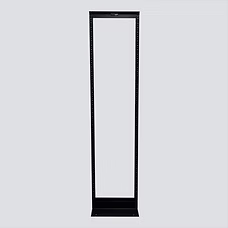 7' 45U 2-Post Rack, ALUMIMUM, #12-24 Threaded Mounting Holes, Made in USA