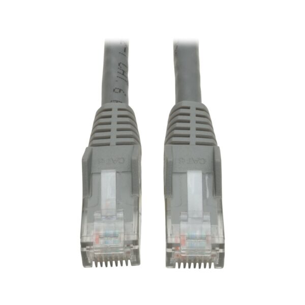 Tripp Lite series Cat6 Gigabit Snagless Molded (UTP) Ethernet Cable (RJ45 M/M), PoE, Gray, 35 ft. (10.67 m)