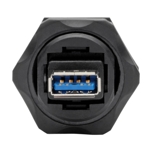 Tripp Lite series USB 3.0 Coupler, SuperSpeed, 3.0/3.1, Industrial - USB-A F/F, Shielded, IP68, Dust Cap, TAA