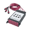Tripp Lite 40/100Gb OM4 Fiber Breakout Cassette with Built-In MTP Cables, (x3) 8-Fiber OM4 MTP/MPO to (x12) LC Duplex - N482-3M8L12-B