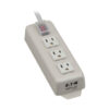 2a9503cbe31598813b79938d3d09e384 Tripp Lite TLM306NC surge protector Grey 3 AC outlet(s) 120 V 1,8 m