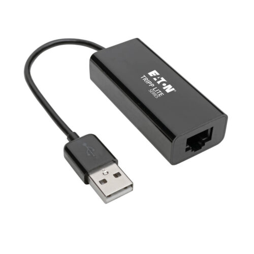 Tripp Lite series USB 2.0 Ethernet NIC Adapter - 10/100 Mbps, RJ45, Black