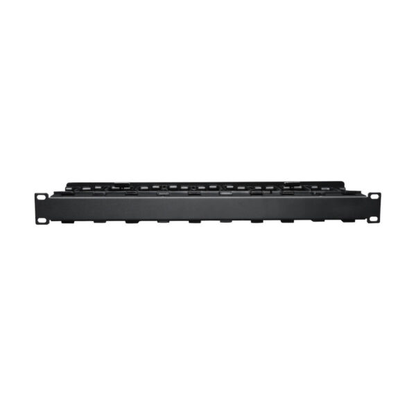 Tripp Lite series SmartRack 1U High Capacity Horizontal Cable Manager - Finger duct with dual-hinge cover