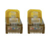 Tripp Lite series Cat6a 10G Snagless Shielded Slim STP Ethernet Cable (RJ45 M/M), PoE, Yellow, 25 ft. (7.6 m)