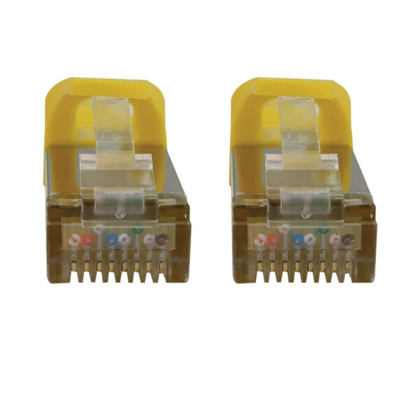 Tripp Lite series Cat6a 10G Snagless Shielded Slim STP Ethernet Cable (RJ45 M/M), PoE, Yellow, 25 ft. (7.6 m)