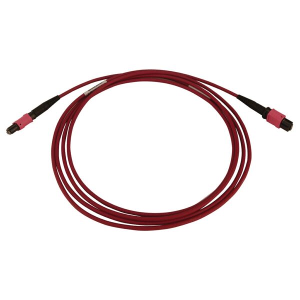 2af9d6b1db8f6ea5a93d1b64c0397257 Tripp Lite series 100G Multimode 50/125 OM4 Fiber Optic Cable (12F MTP/MPO-PC F/F), LSZH, Magenta, 2 m (6.6 ft.)