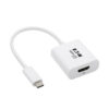 2b221678916e555876d7bf33e0687f01 Tripp Lite series USB-C to HDMI Adapter (M/F) - 8K 60 Hz, HDR, 4:4:4, HDCP 2.3, White
