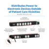 Tripp Lite series NOT for Patient-Care Vicinity - UL 1363 1U Rackmount Power Strip with 12 Hospital-Grade Outlets, 15 ft. (4.57 m) Cord