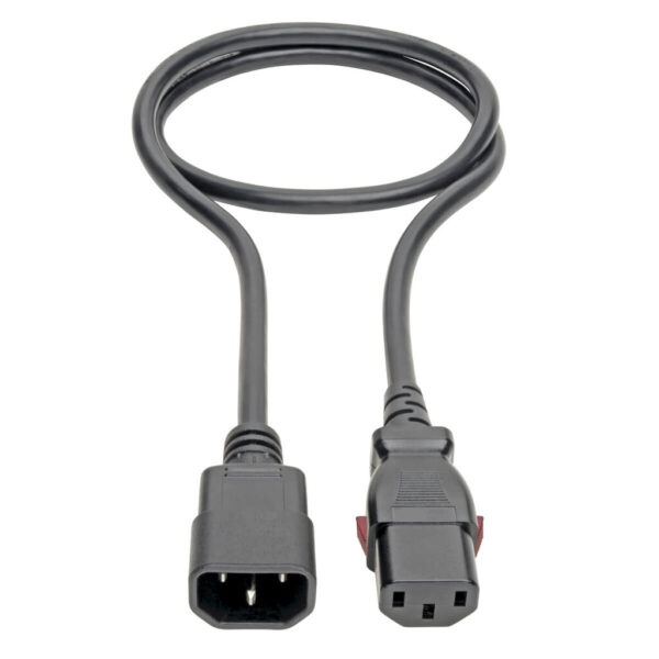 Tripp Lite series Power Extension Cord, Locking C13 to C14 PDU Style - 10A, 250V, 18 AWG, 3 ft. (0.91 m)