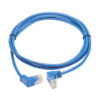Tripp Lite series Up/Down-Angle Cat6 Gigabit Molded Slim UTP Ethernet Cable (RJ45 Up-Angle M to RJ45 Down-Angle M), Blue, 7 ft. (2.13 m)