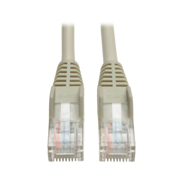 Tripp Lite series Cat5e 350 MHz Snagless Molded (UTP) Ethernet Cable (RJ45 M/M), PoE - Gray, 25 ft. (7.62 m)