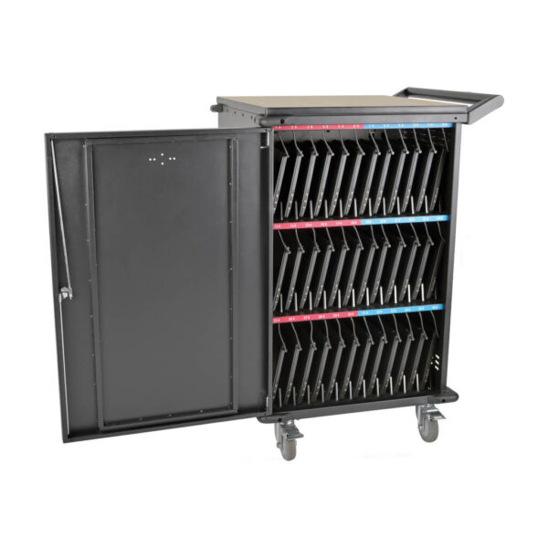 Tripp Lite series 36-Device AC Mobile Charging Cart - Laptops and Chromebooks, 120V, NEMA 5-15P, 10 ft. (3.1 m) Cord, Black