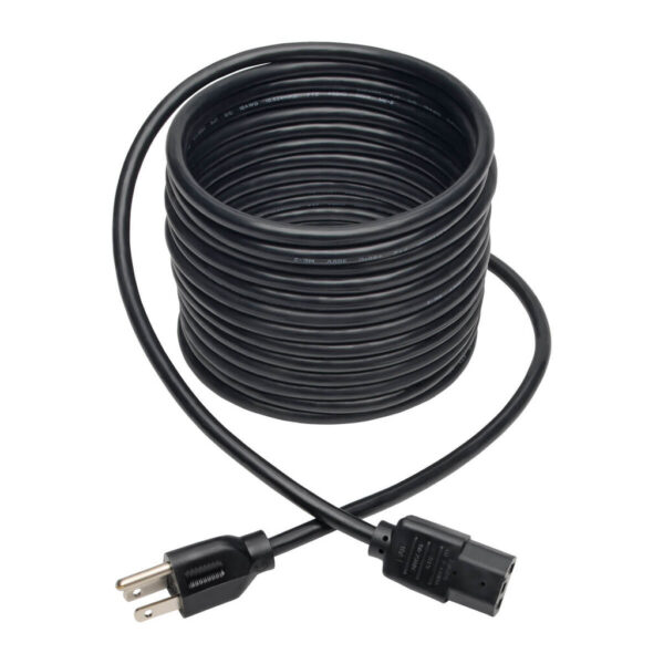 2c7233ba0e65dd60b61b22981027001c Tripp Lite series Desktop Computer AC Power Cable, NEMA 5-15P to C13 - 10A, 125V, 18 AWG, 20 ft. (6.09 m), Black