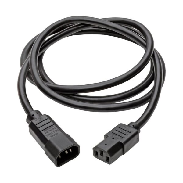Tripp Lite series Heavy-Duty PDU Power Cord, C13 to C14 - 15A, 250V, 14 AWG, 6 ft. (1.83 m), Black