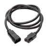 Tripp Lite series Heavy-Duty PDU Power Cord, C13 to C14 - 15A, 250V, 14 AWG, 10 ft. (3.05 m), Black