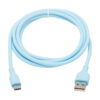 Tripp Lite series Safe-IT USB-A to USB-C Antibacterial Cable, USB 2.0, Ultra Flexible (M/M), Light Blue, 6 ft. (1.8 m)