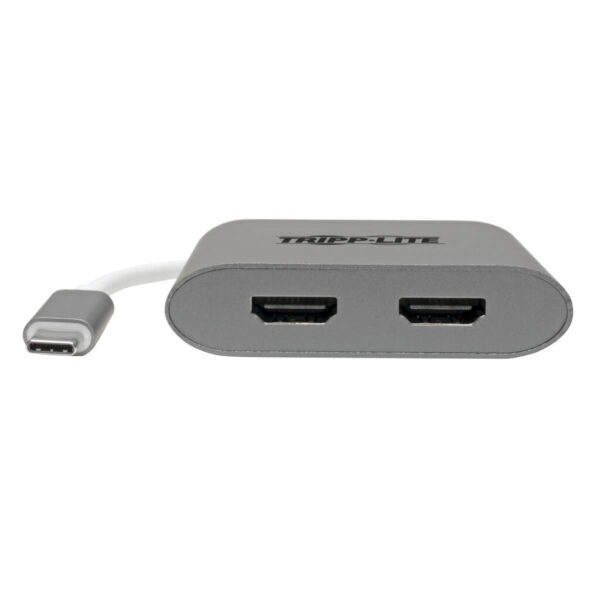 Tripp Lite series USB-C Adapter, Dual HDMI 4K MST Adapter (M/2xF), Gray