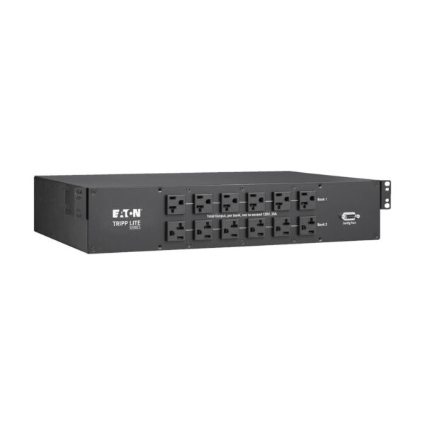 Tripp Lite series 2.9kW 120V Single-Phase ATS/Monitored PDU - 24 5-15/20R & 1 L5-30R Outlets, Dual L5-30P Inputs, 10 ft. Cords, 2U, TAA