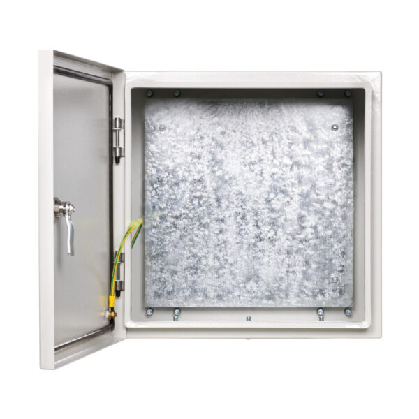 Tripp Lite series SmartRack Outdoor Industrial Enclosure with Lock - NEMA 4, Surface Mount, Metal Construction, 14 x 14 x 10 in., Gray