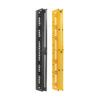 2d61cb2baae0efac4e77230d32f5a993 Tripp Lite series High-Capacity Vertical Cable Manager - Deep Double Finger Duct with Cover, Double Sided, 6 in. Wide, Yellow/Black, 7 ft. (2.2 m)