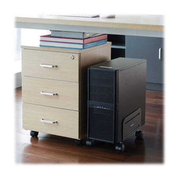 Tripp Lite series Mobile CPU Caddy for Computer Towers - Width Adjustable, Locking Casters, Black