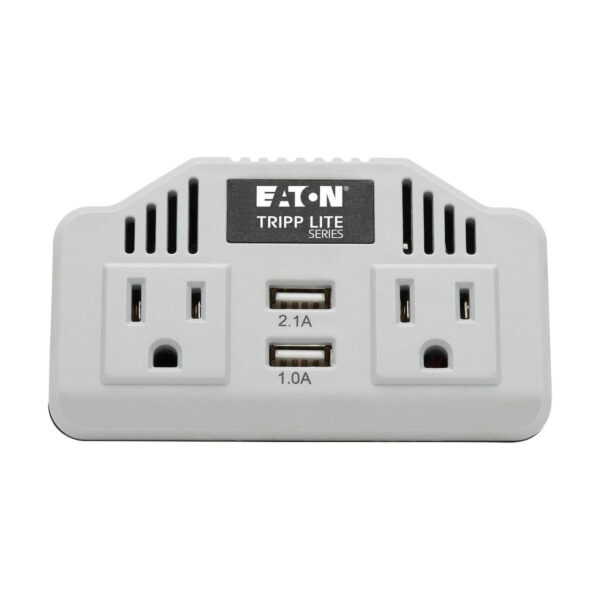 2da636d667e84dd63f8f23b281e2618c Tripp Lite series 400W PowerVerter Ultra-Compact Car Inverter with 2 AC/2USB - 3.1A/Battery Cables/Cigarette Lighter Adapter (CLA)