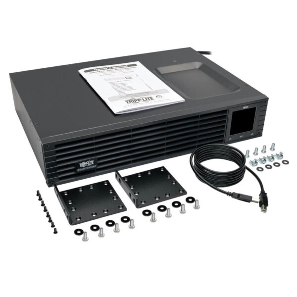 2db889e510fc244b04b337e0f21d1e59 Tripp Lite series SmartPro 120V 1kVA 700W Line-Interactive Sine Wave UPS, 2U Rack/Tower, LCD, USB, DB9, 6 Outlets, TAA