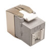 2dba7f94c393271b544b061d8eef5782 Tripp Lite series Toolless Cat6a Keystone Jack, PoE/PoE+ Compliant, Shuttered - Gray, TAA
