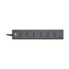 2dcb90576ac9de6e1db5bf3b030151bc-1 Tripp Lite series 7-Port USB-A Mini Hub - USB 3.x (5Gbps), International Plug Adapters, Aluminum Housing