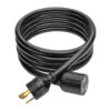Tripp Lite series Power Extension Cord, NEMA L5-30P to NEMA L5-30R- Heavy-Duty, 30A, 125V, 10 AWG, 10 ft. (3.05 m), Black, Locking Connectors