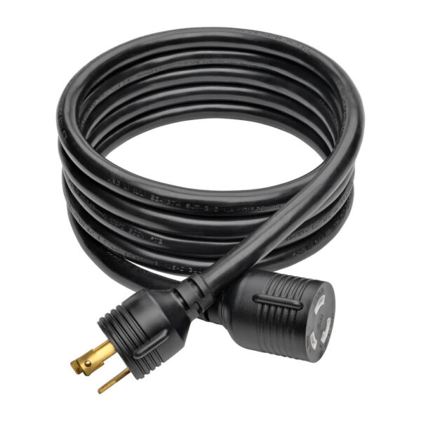 Tripp Lite series Power Extension Cord, NEMA L5-30P to NEMA L5-30R- Heavy-Duty, 30A, 125V, 10 AWG, 10 ft. (3.05 m), Black, Locking Connectors