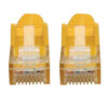 2dffa63ee31c924d296f300c4e838789 Tripp Lite series Cat6 Gigabit Snagless Molded (UTP) Ethernet Cable (RJ45 M/M), PoE, Yellow, 35 ft. (10.67 m)