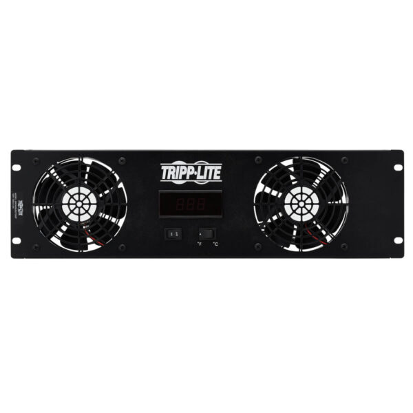 2e0b688af284bcef350834a3286ac6bc Tripp Lite series 3U Digital Temperature Sensor with 2 12VDC Extra-Quiet Fans, Blanking Panel, LCD