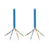 Tripp Lite series Cat5e 350 MHz Solid Core (UTP) PVC Bulk Ethernet Cable - Blue, 1000 ft. (304.8 m), TAA