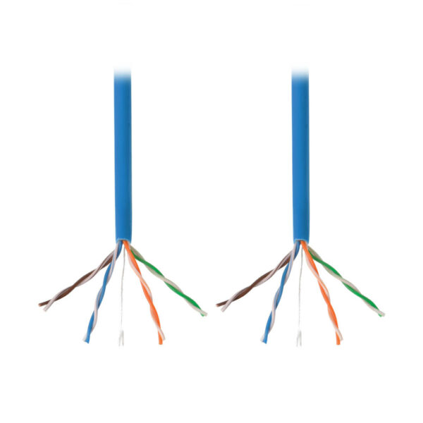 Tripp Lite series Cat5e 350 MHz Solid Core (UTP) PVC Bulk Ethernet Cable - Blue, 1000 ft. (304.8 m), TAA