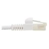Tripp Lite series Safe-IT Cat6a 10G Snagless Antibacterial Slim UTP Ethernet Cable (RJ45 M/M), White, 2 ft. (0.61 m), TAA