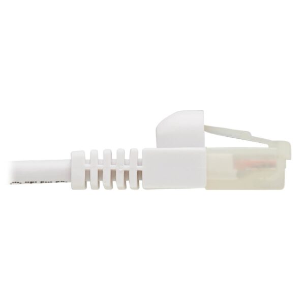 Tripp Lite series Safe-IT Cat6a 10G Snagless Antibacterial Slim UTP Ethernet Cable (RJ45 M/M), White, 2 ft. (0.61 m), TAA