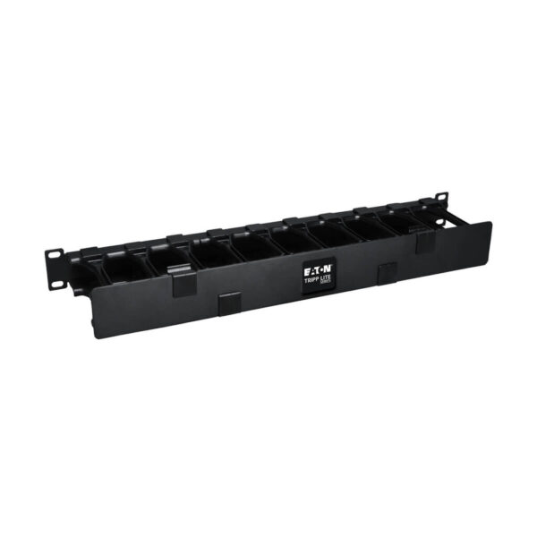 Tripp Lite series SmartRack 1U High Capacity Horizontal Cable Manager - Finger duct with dual-hinge cover