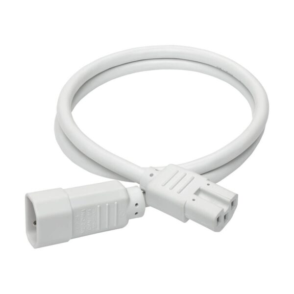 2e41bcc2b43cd6836e1d0295dd98eb16 Tripp Lite series Power Cord C14 to C15 - Heavy-Duty, 15A, 250V, 14 AWG, 3 ft. (0.91 m), White