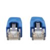 Tripp Lite series Cat6a 10G Snagless F/UTP Ethernet Cable (RJ45 M/M), PoE, CMR-LP, Blue, 10 ft. (3.05 m), TAA