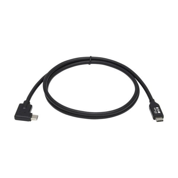 2ec1c90dd1c8293ea3239a7c609a61c4 Tripp Lite series USB-C Cable (M/M) - USB 3.2 Gen 1 (5 Gbps), Thunderbolt 3 Compatible, Right-Angle Plug, 1 m (3.3 ft.)