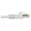 Tripp Lite series Safe-IT Cat6a 10G Snagless Antibacterial S/FTP Ethernet Cable (RJ45 M/M), PoE, White, 5 ft. (1.52 m), TAA