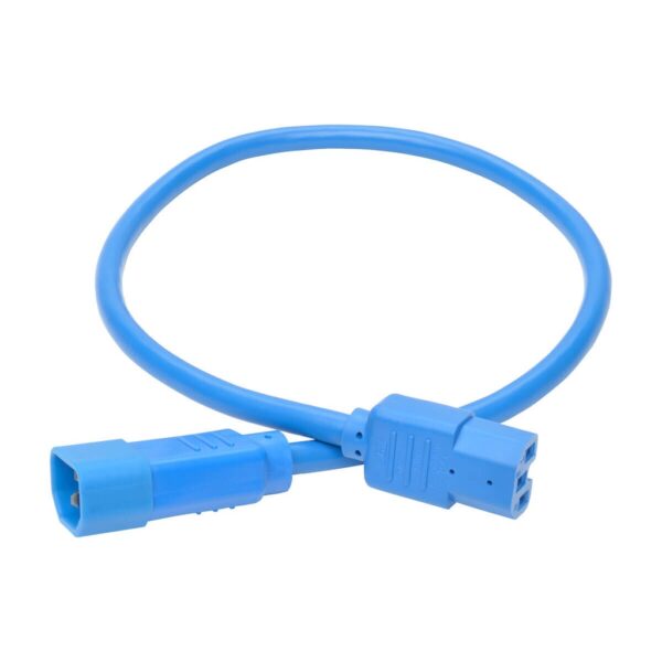 2ed6e41d000565009925f5cdecef7616 Tripp Lite series Power Cord C14 to C15 - Heavy-Duty, 15A, 250V, 14 AWG, 2 ft. (0.61 m), Blue